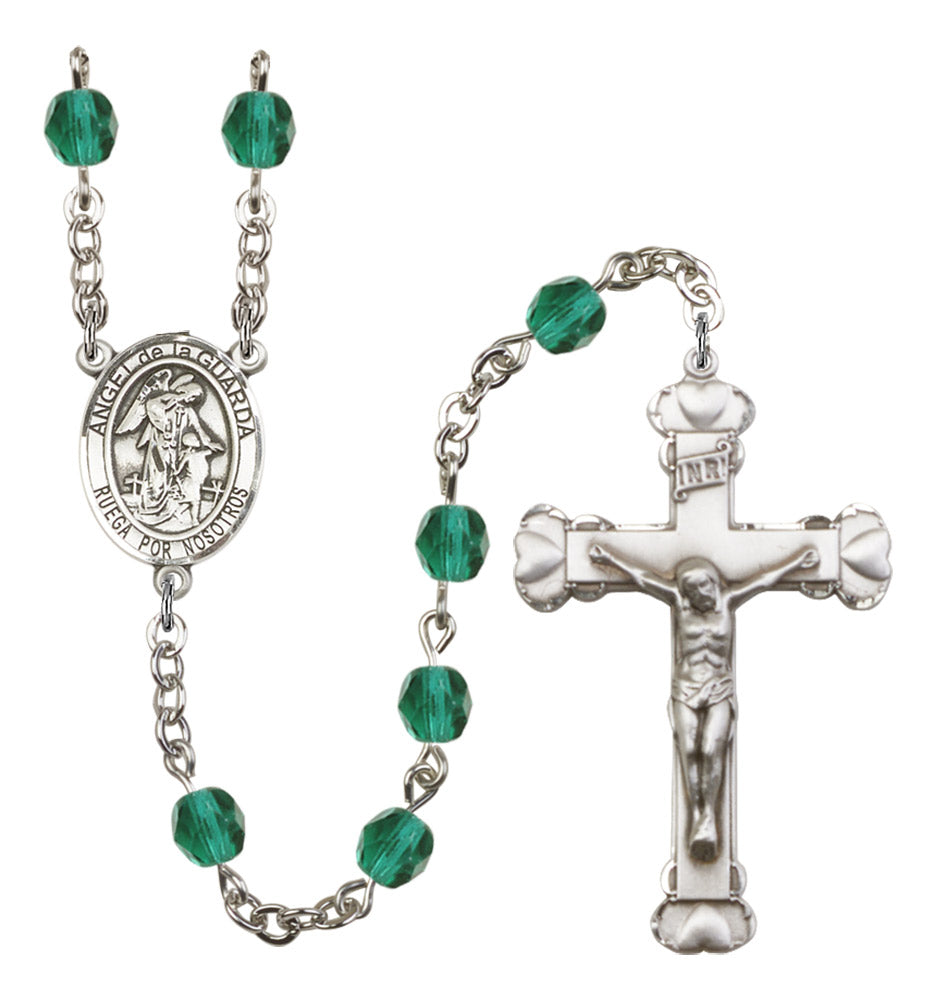 Angel de la Guardia Birthstone Rosary for Women