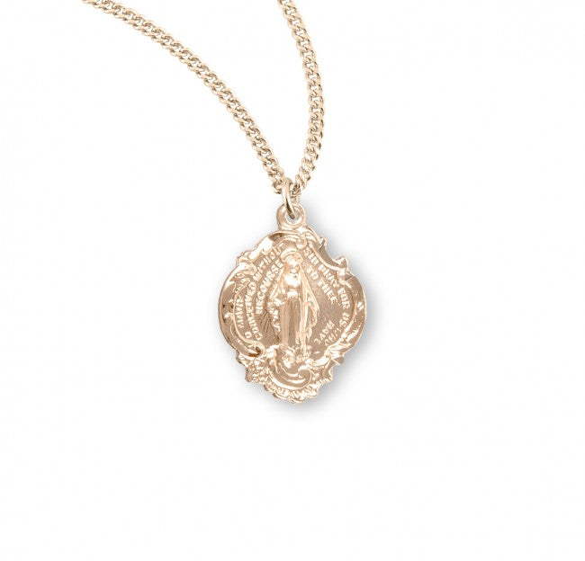 Small Baroque Style Miraculous Pendant for Women