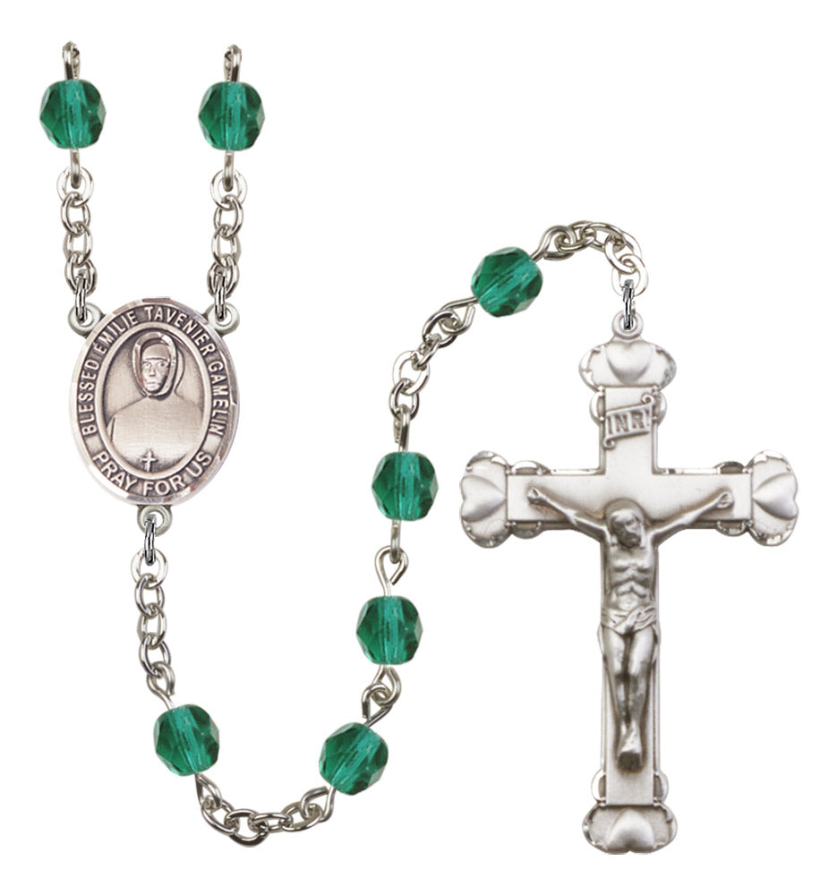 Blessed Emilie Tavernier Gamelin Birthstone Rosary for Women