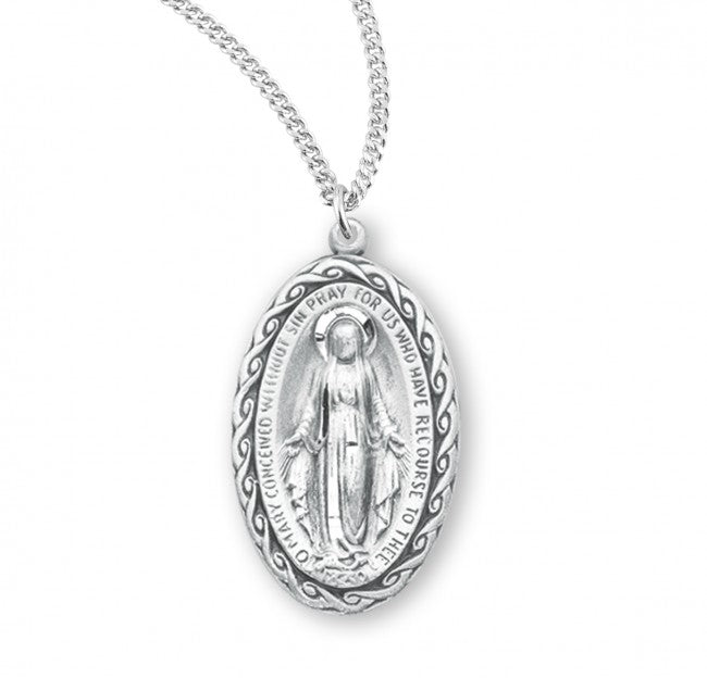 Inter-Scroll Miraculous Medal for Women