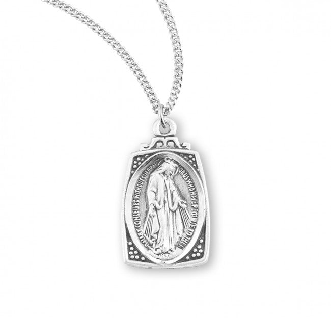 Miraculous Medal with Profile Aspect for Women