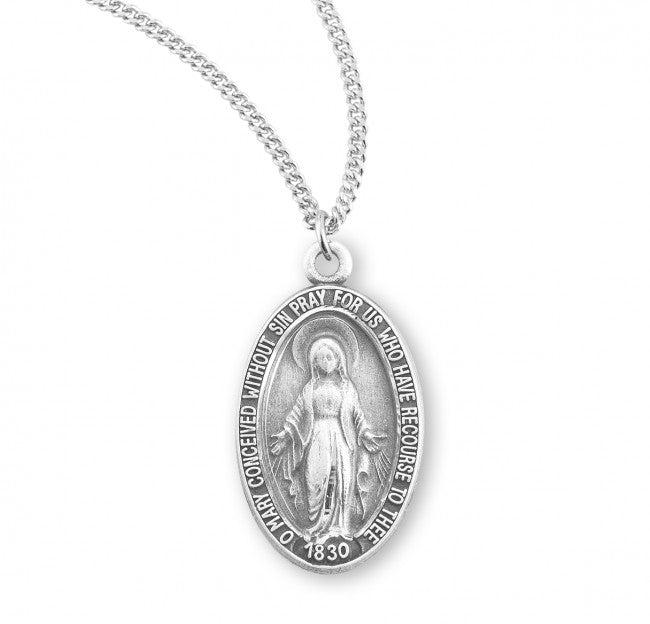 Modest Miraculous Medal Necklace for Women