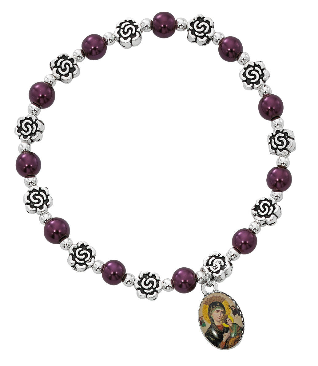 Our Lady of Perpetual Help Stretch Bracelet for Women