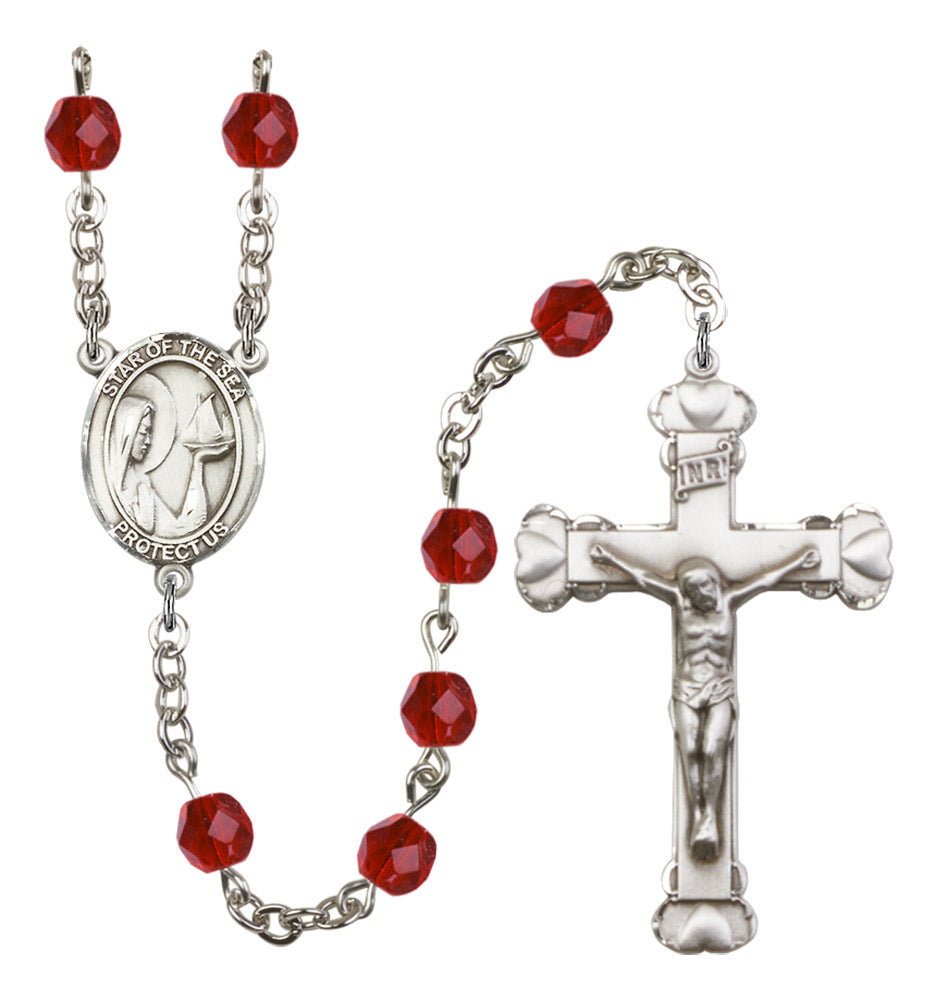 Our Lady Star of the Sea Birthstone Rosary for Women