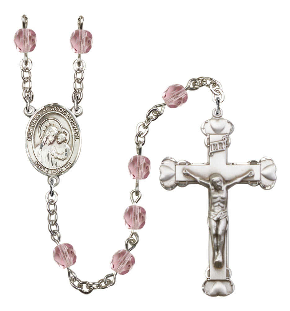 Our Lady of Good Counsel Birthstone Rosary for Women