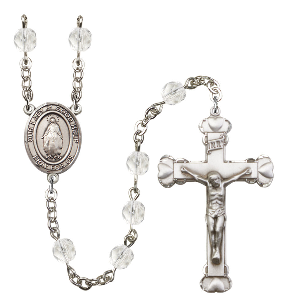 Our Lady of Good Help Birthstone Rosary for Women