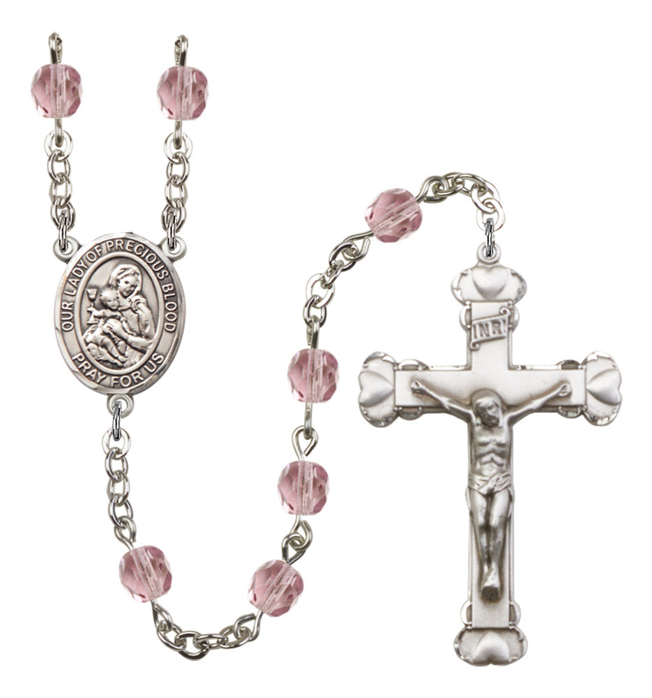 Our Lady of the Precious Blood Birthstone Rosary for Women