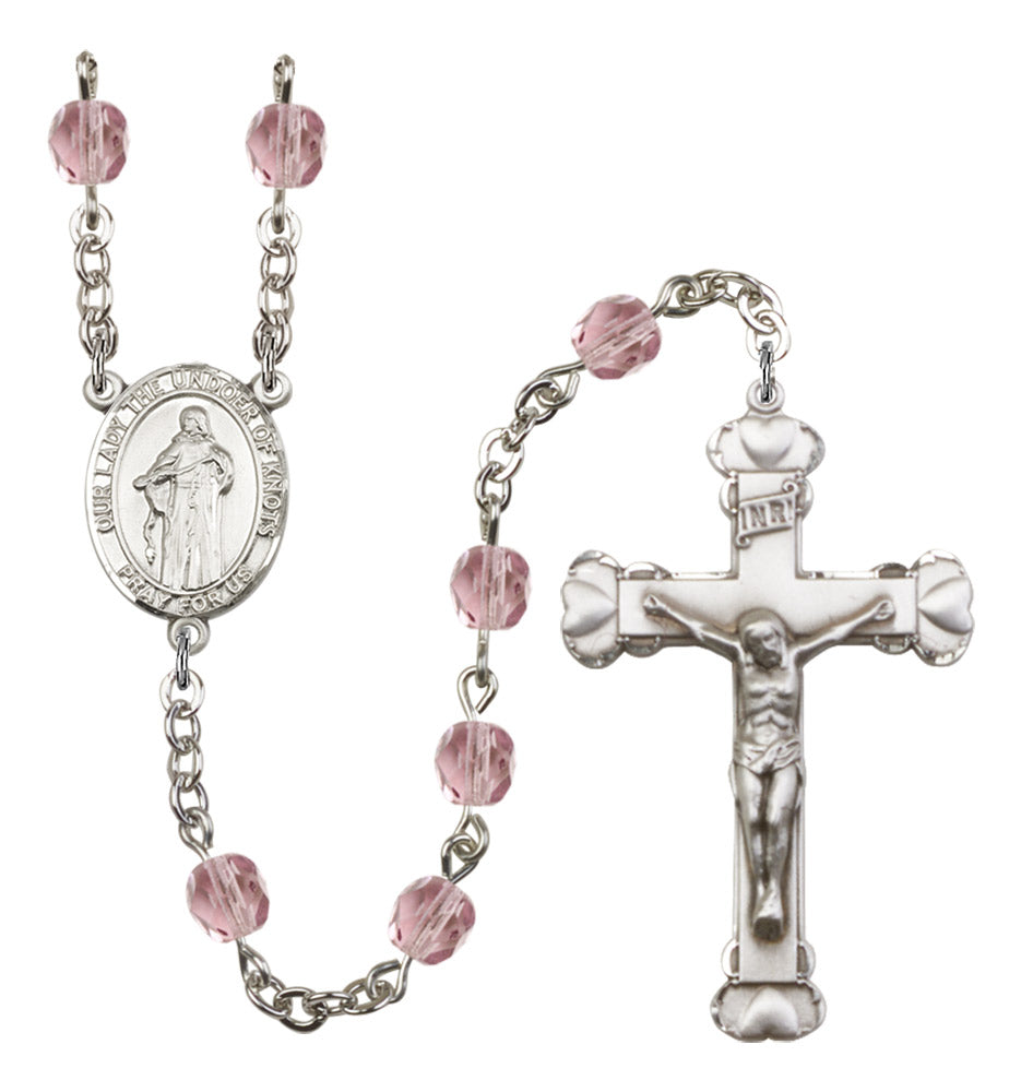 Our Lady the Undoer of Knots Birthstone Rosary for Women