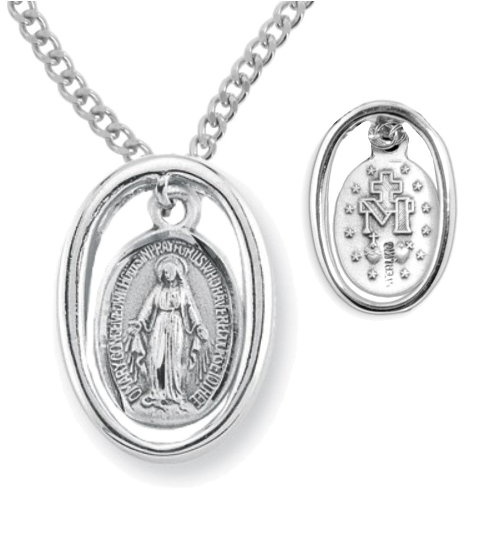 Oval Frame Miraculous Pendant for Women