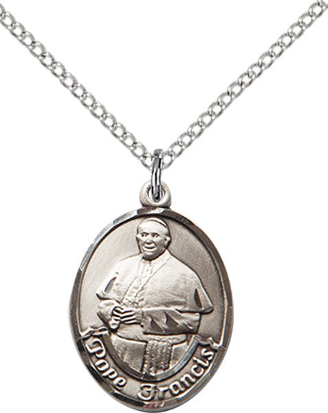 Oval Pope Francis Pendant for Women