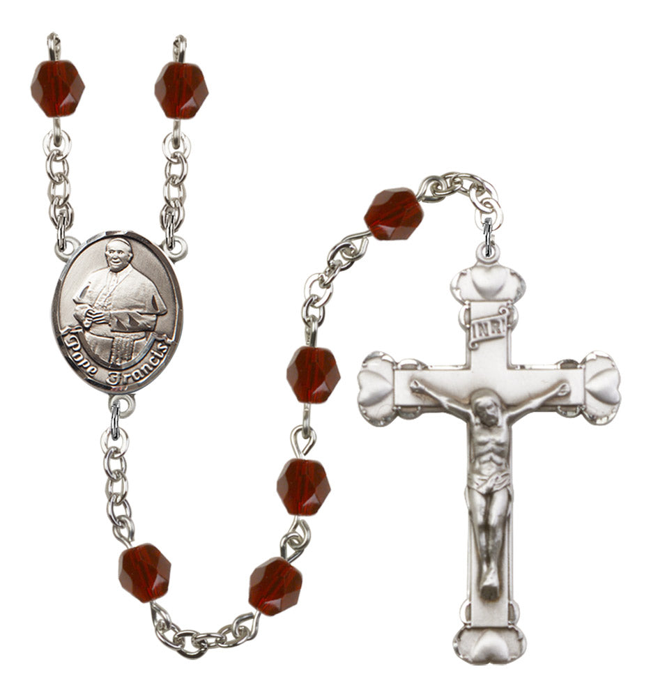 Pope Francis Birthstone Rosary for Women