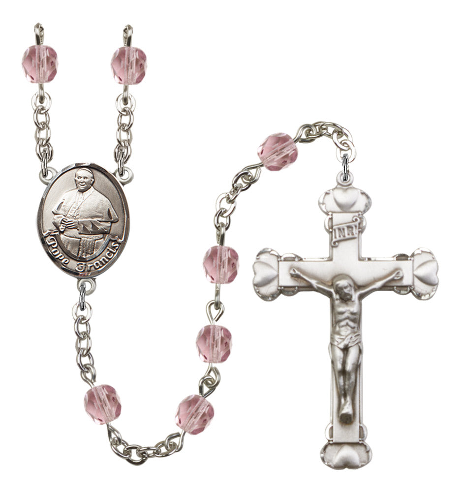 Pope Francis Birthstone Rosary for Women