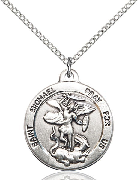 Round St. Michael the Archangel Medal for Women