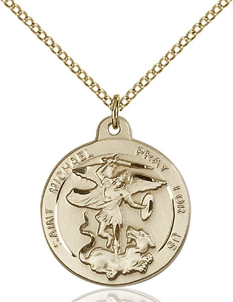 Round St. Michael the Archangel Medal for Women