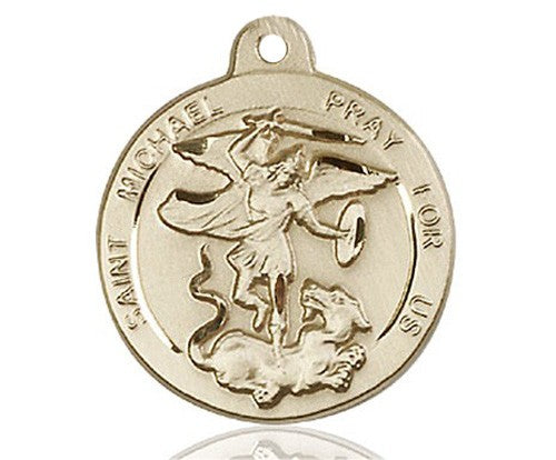 Round St. Michael the Archangel Medal for Women