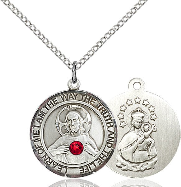 Women's Sacred Heart Round Pendant