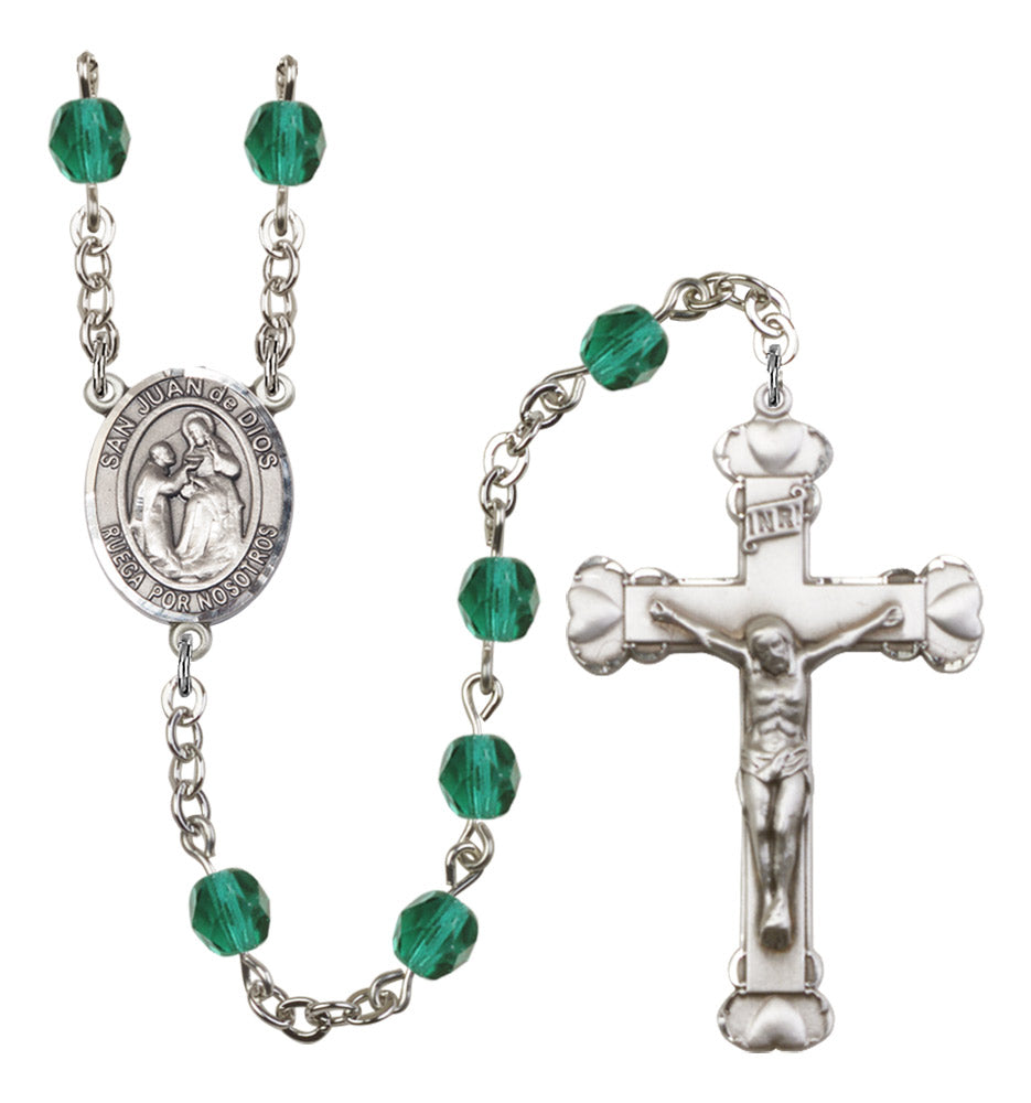 San Juan de Dios Birthstone Rosary for Women
