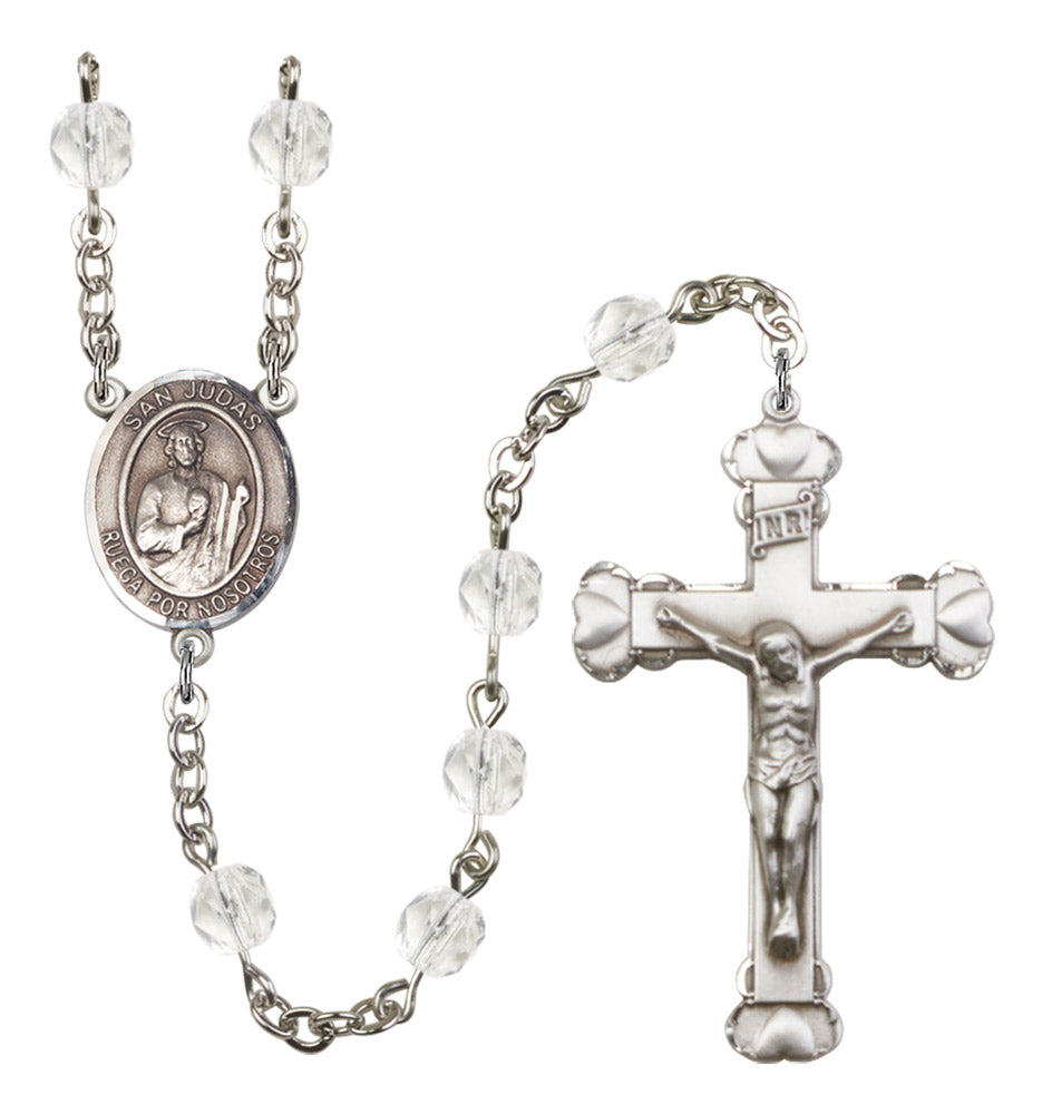 San Judas Birthstone Rosary for Women