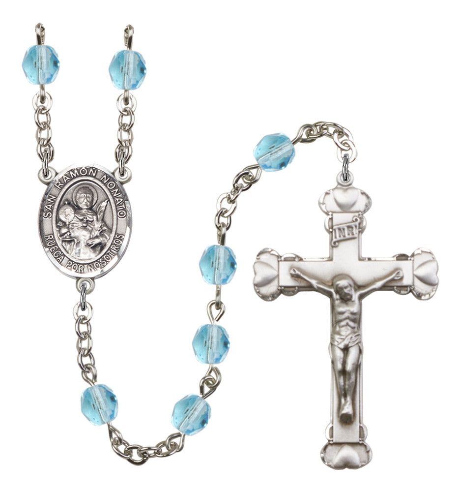 San Raymon Nonato Birthstone Rosary for Women