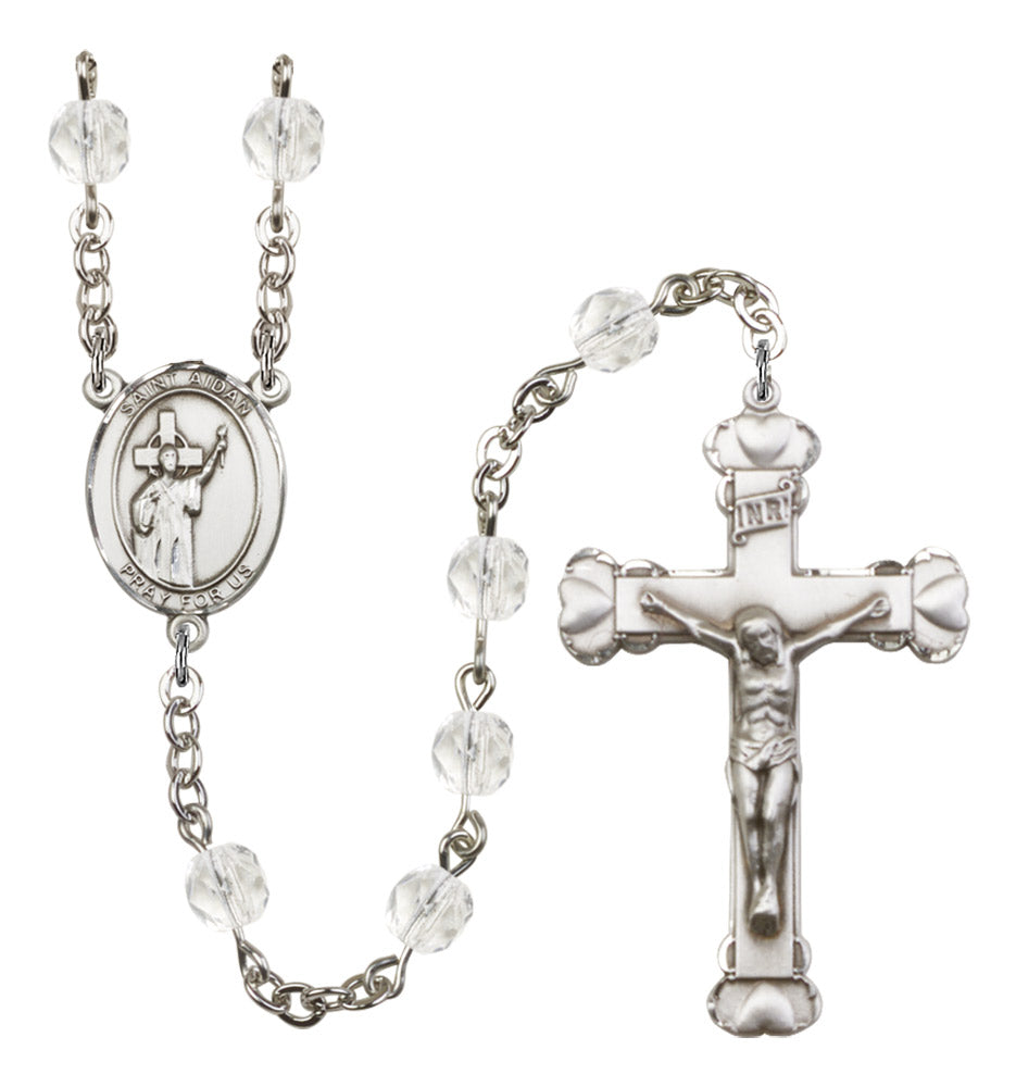 St. Aidan of Lindesfarne Birthstone Rosary for Women