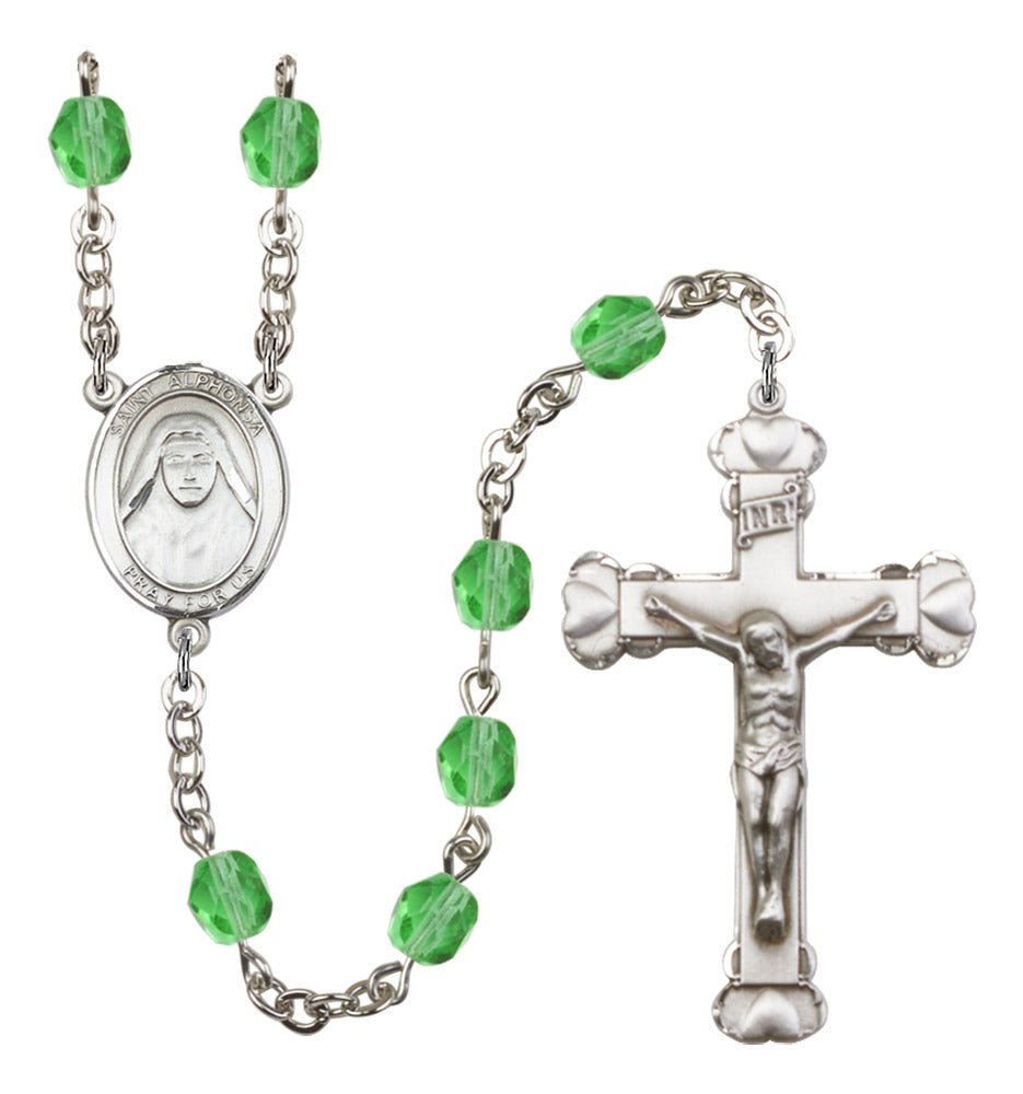 St. Alphonsa of India Birthstone Rosary for Women