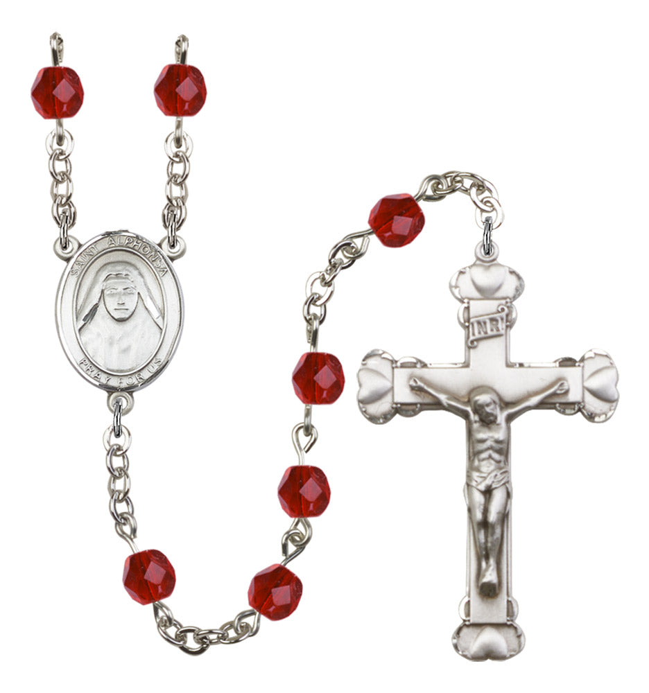 St. Alphonsa of India Birthstone Rosary for Women