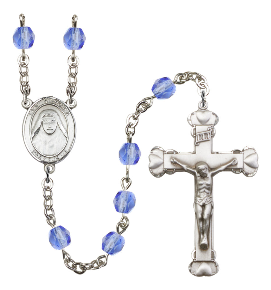 St. Alphonsa of India Birthstone Rosary for Women