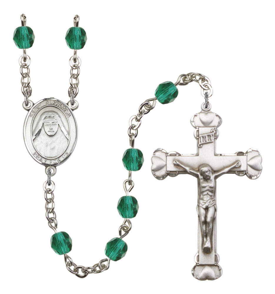 St. Alphonsa of India Birthstone Rosary for Women