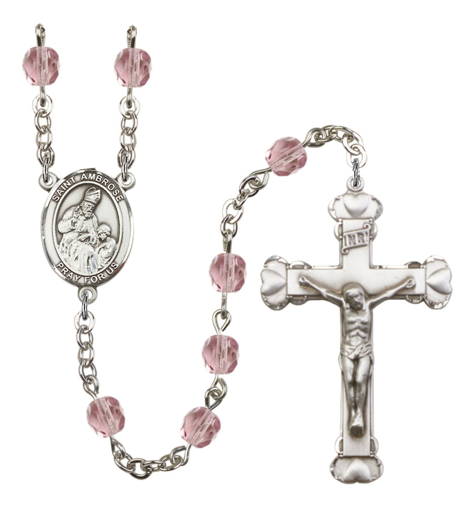 St. Ambrose Birthstone Rosary for Women