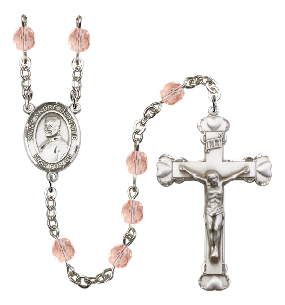 St. Andre Bessette Birthstone Rosary for Women