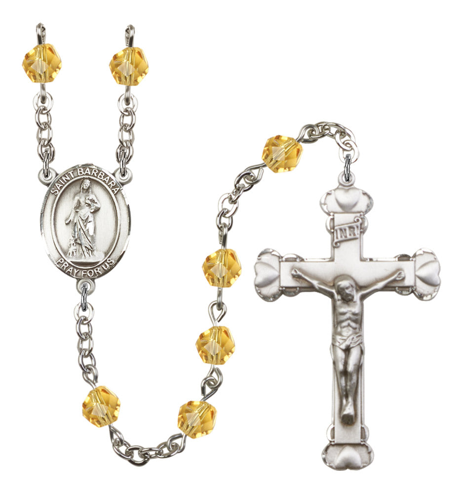 St. Barbara Birthstone Rosary for Women