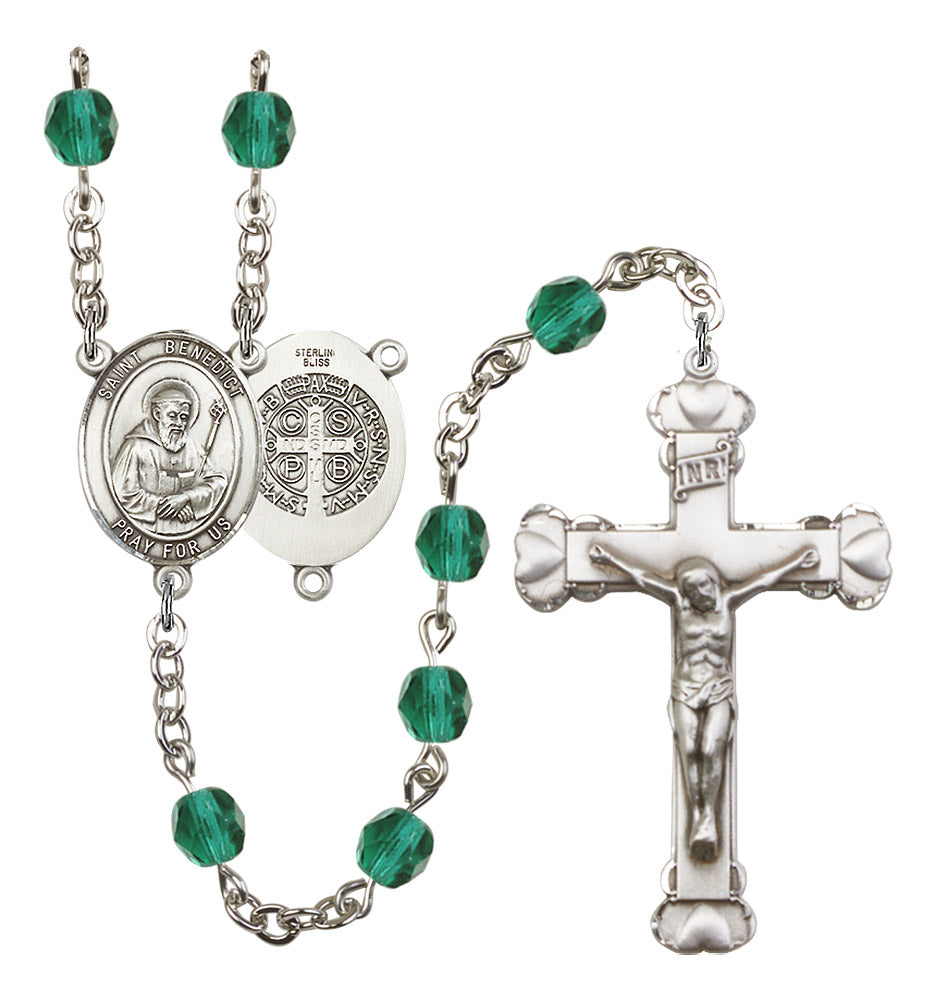 St. Benedict Birthstone Rosary for Women