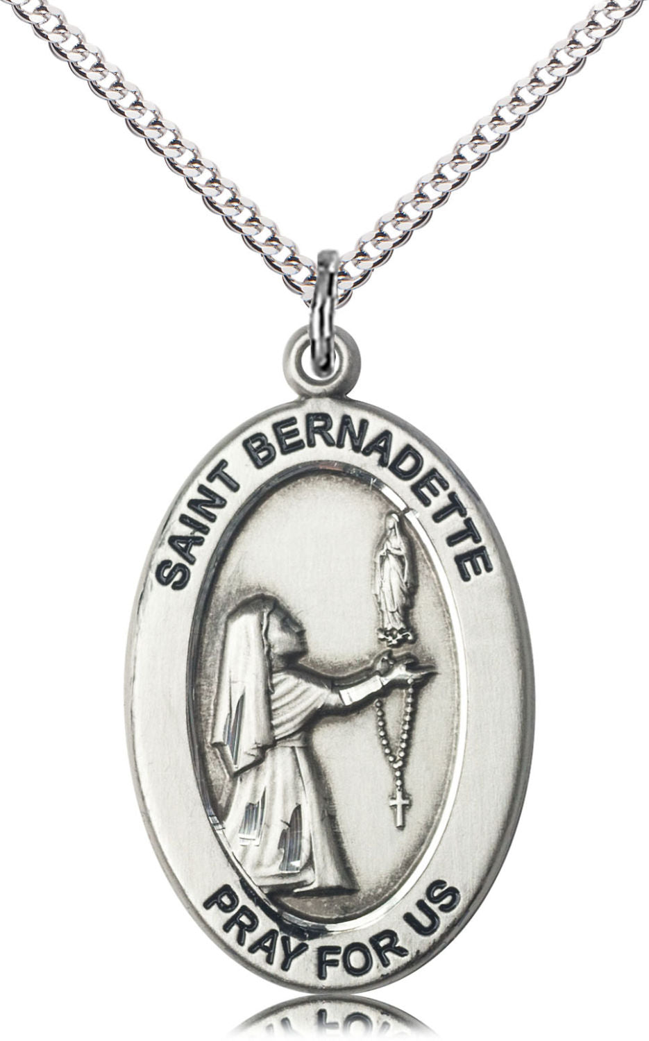 St. Bernadette Against Illness Necklace for Women