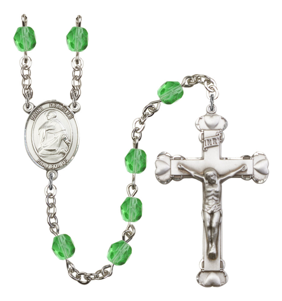 St. Charles Borromeo Birthstone Rosary for Women