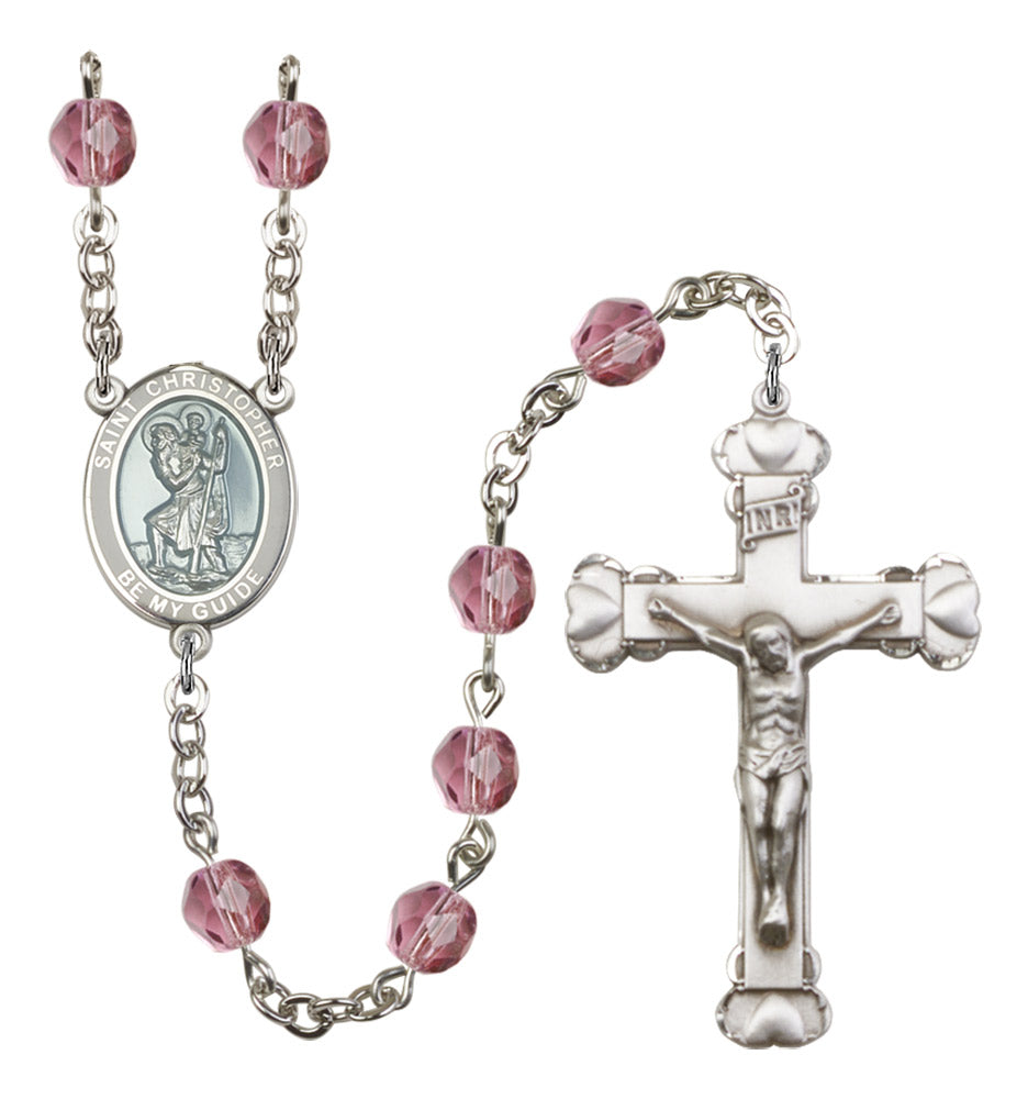 St. Christopher Birthstone Rosary for Women