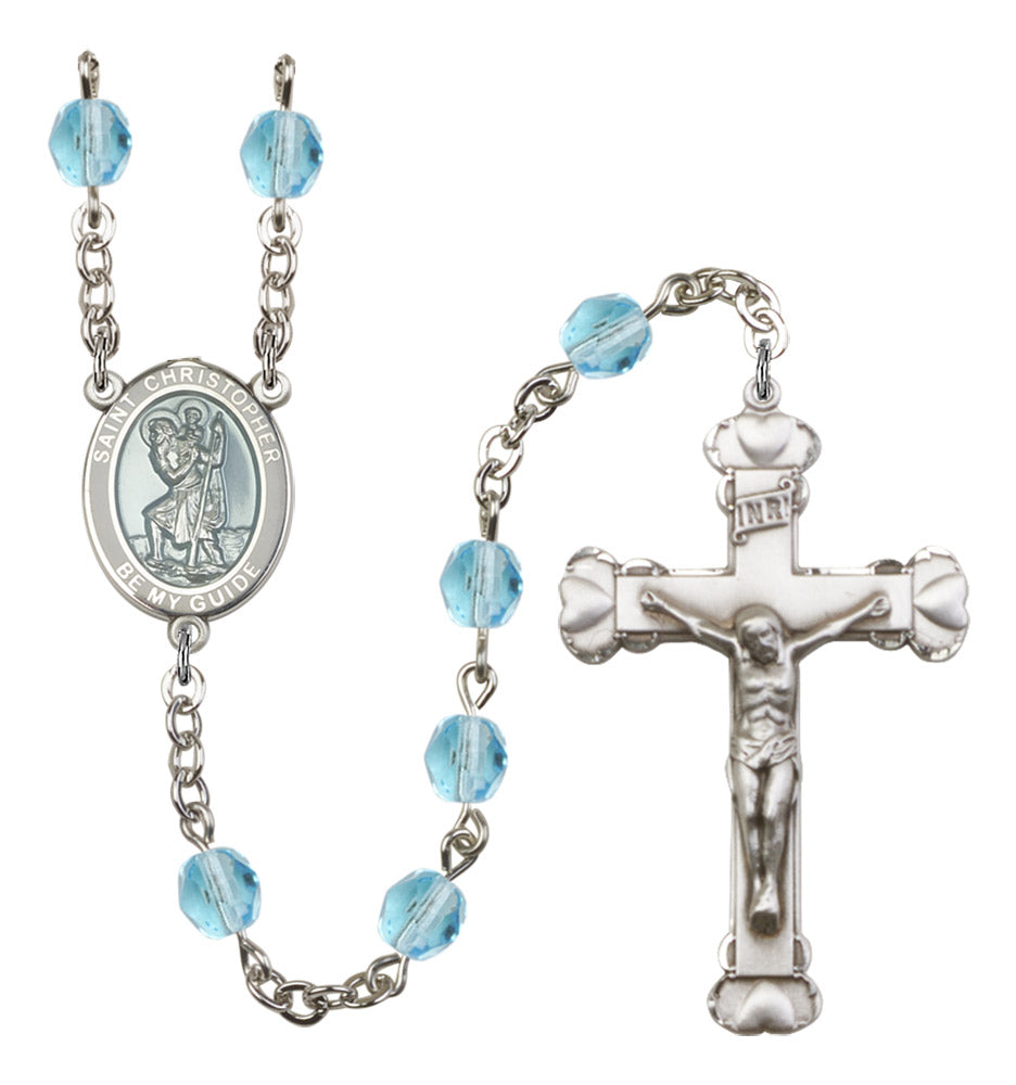 St. Christopher Birthstone Rosary for Women