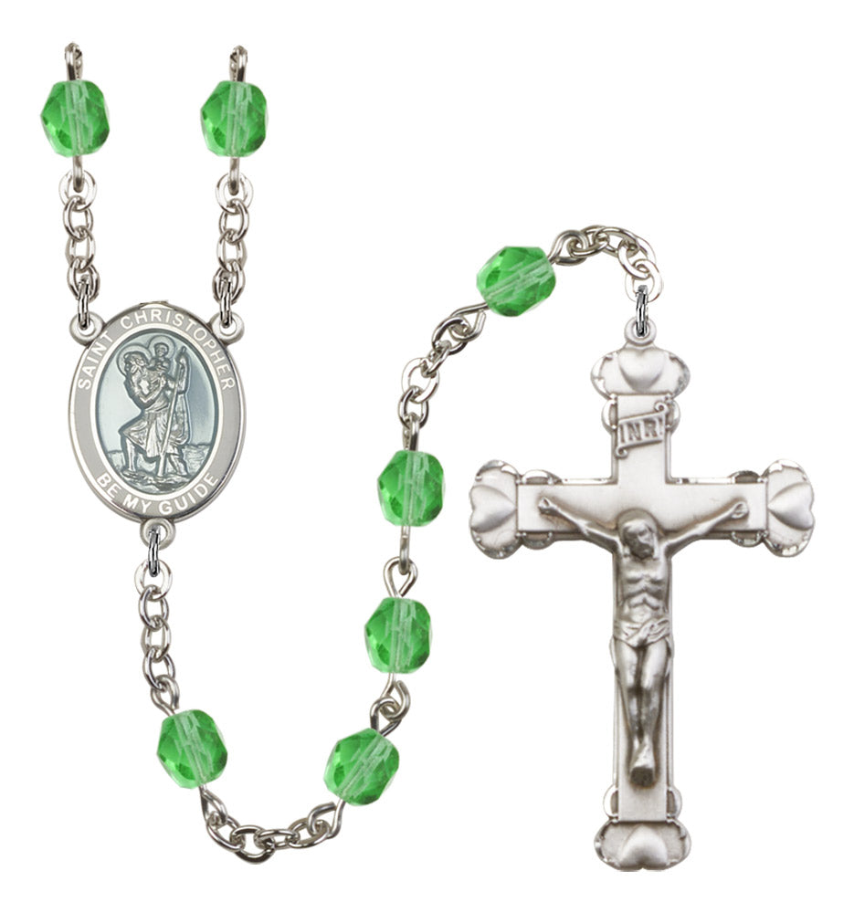 St. Christopher Birthstone Rosary for Women