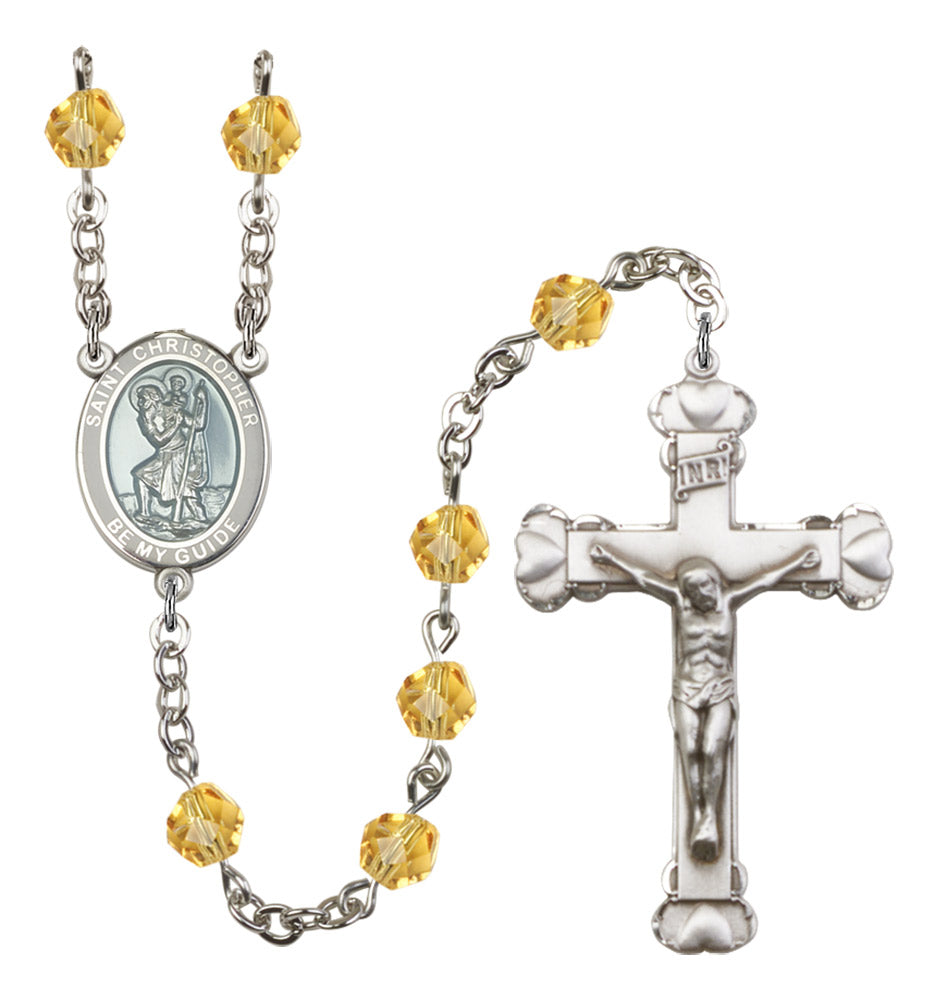 St. Christopher Birthstone Rosary for Women