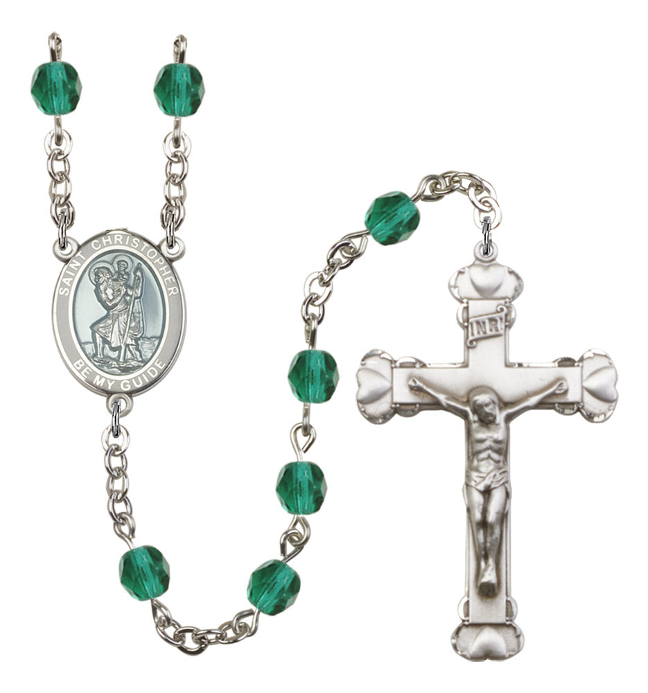 St. Christopher Birthstone Rosary for Women