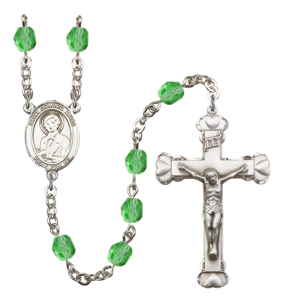 St. Dominic Savio Birthstone Rosary for Women