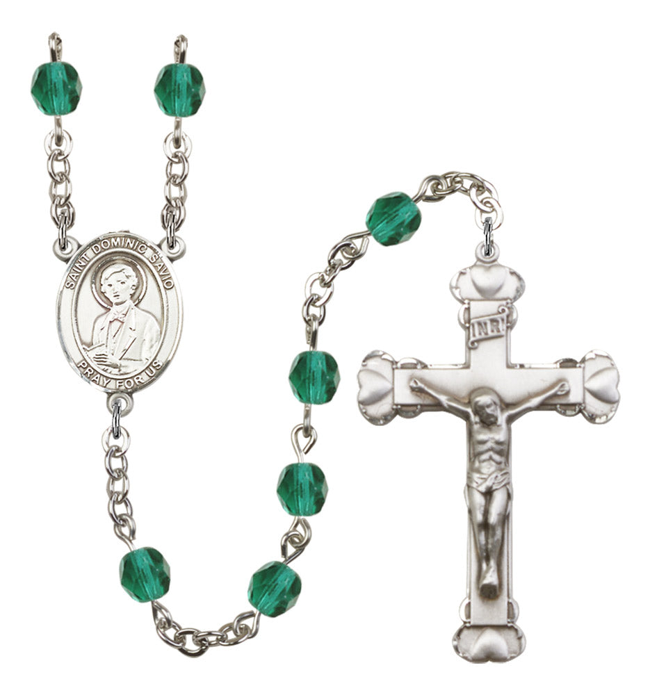 St. Dominic Savio Birthstone Rosary for Women