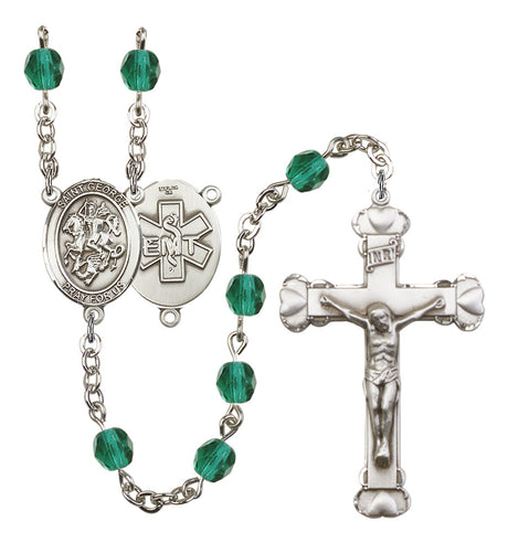 St. George EMT Birthstone Rosary for Women