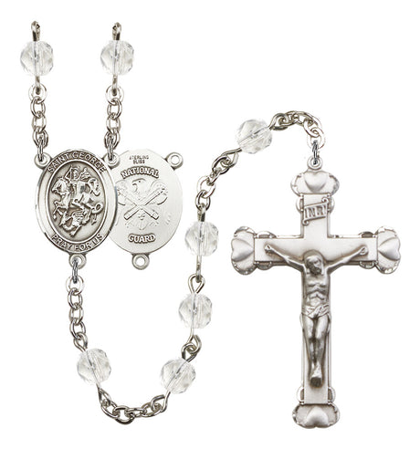 St. George National Guard Birthstone Rosary for Women