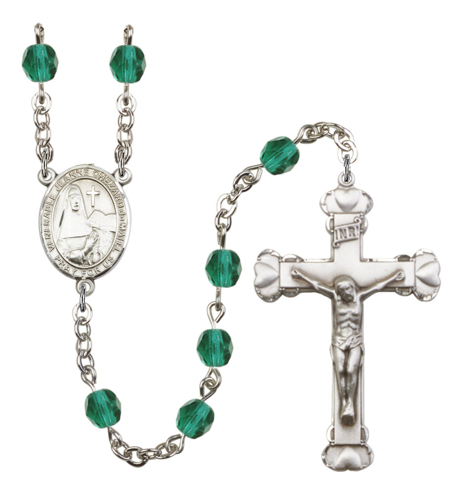 St. Jeanne Chezard de Matel Birthstone Rosary for Women