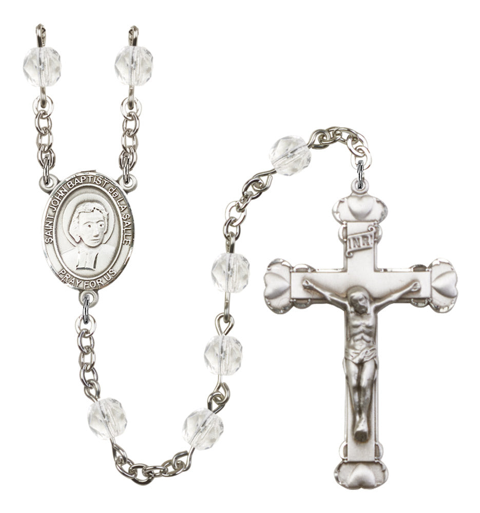 St. John Baptist de la Salle Birthstone Rosary for Women