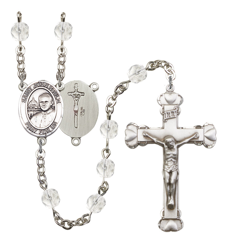 St. John Paul II Birthstone Rosary for Women