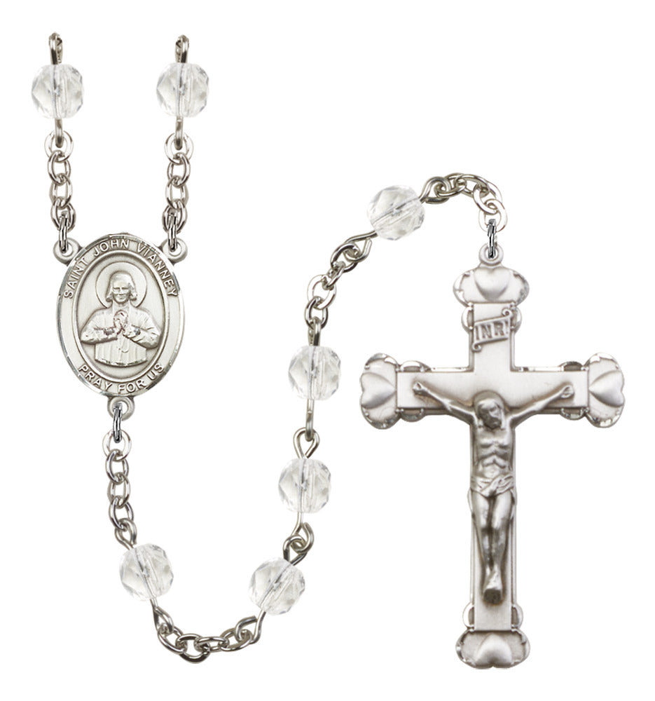 St. John Vianney Birthstone Rosary for Women