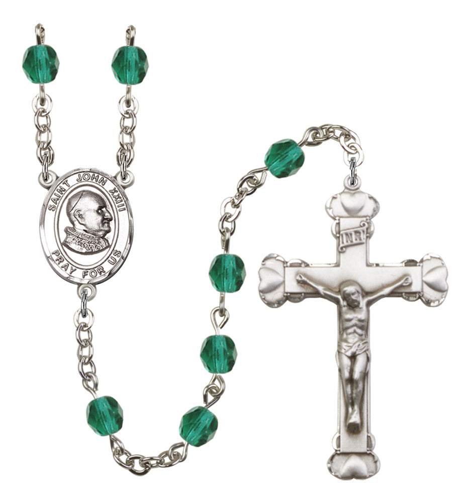 St. John XXIII Birthstone Rosary for Women
