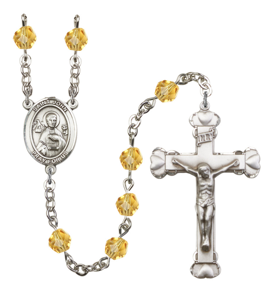 St. John the Apostle Birthstone Rosary for Women