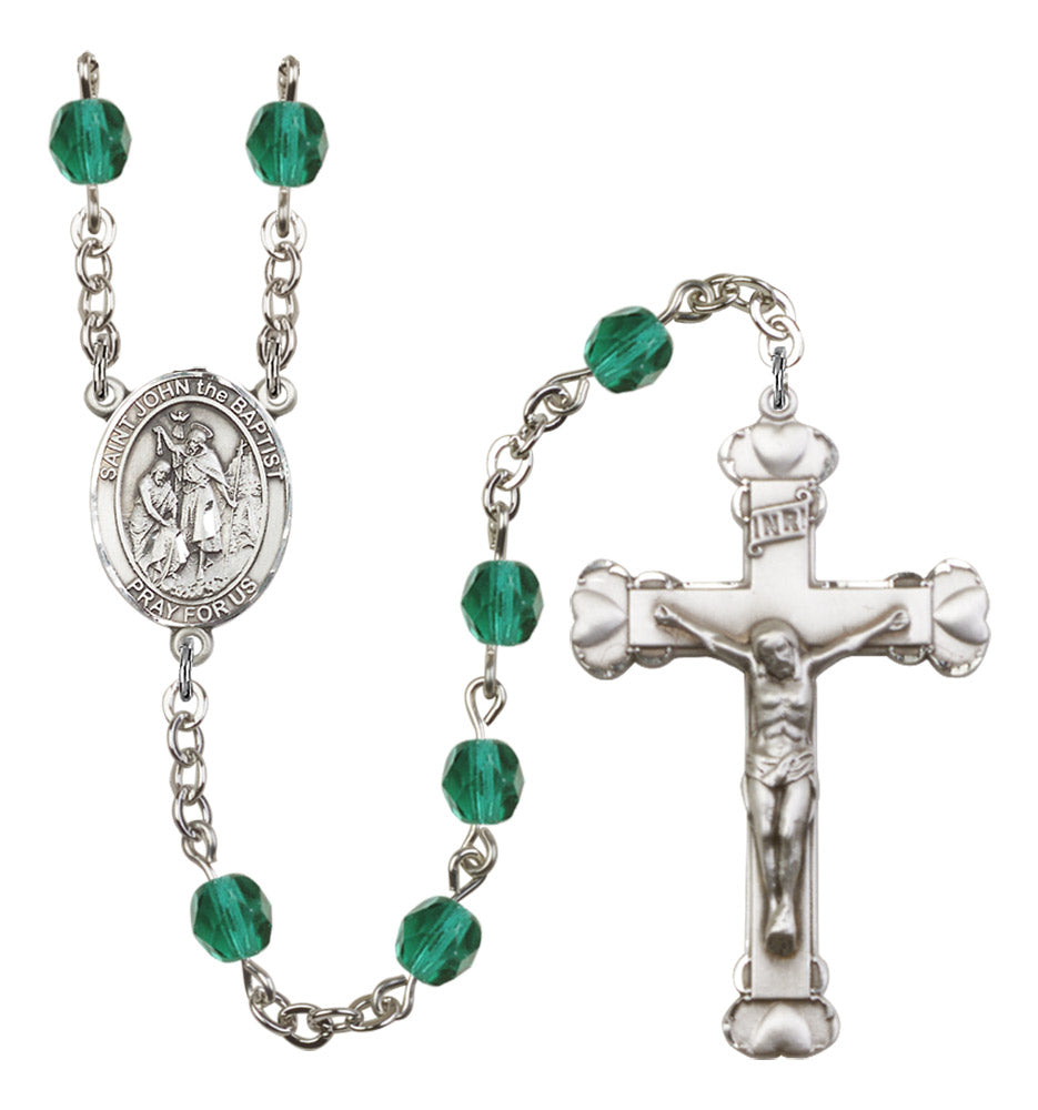 St. John the Baptist Birthstone Rosary for Women